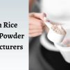brown rice protein powder manufacturers