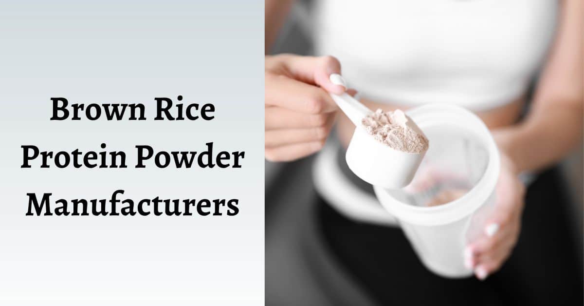 Third Party Brown Rice Protein Powder Manufacturers Third Party Brown Rice Protein Powder Manufacturers