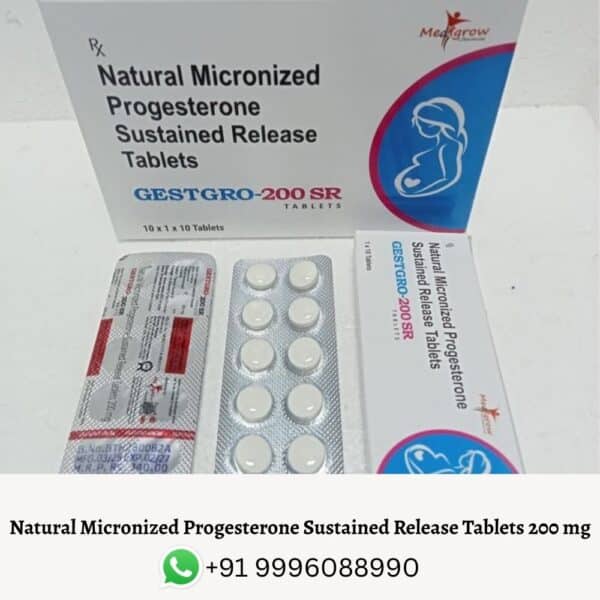 Natural Micronized Progesterone Sustained Release Tablets 200 mg