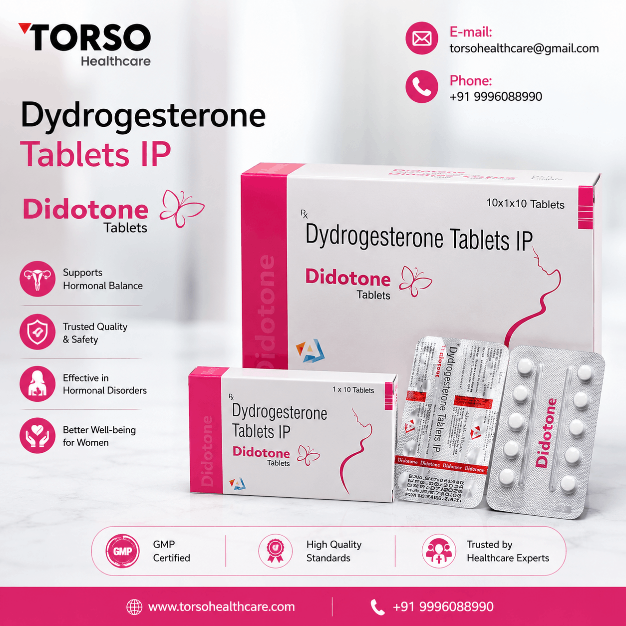 Dydrogesterone 20 mg Tablet