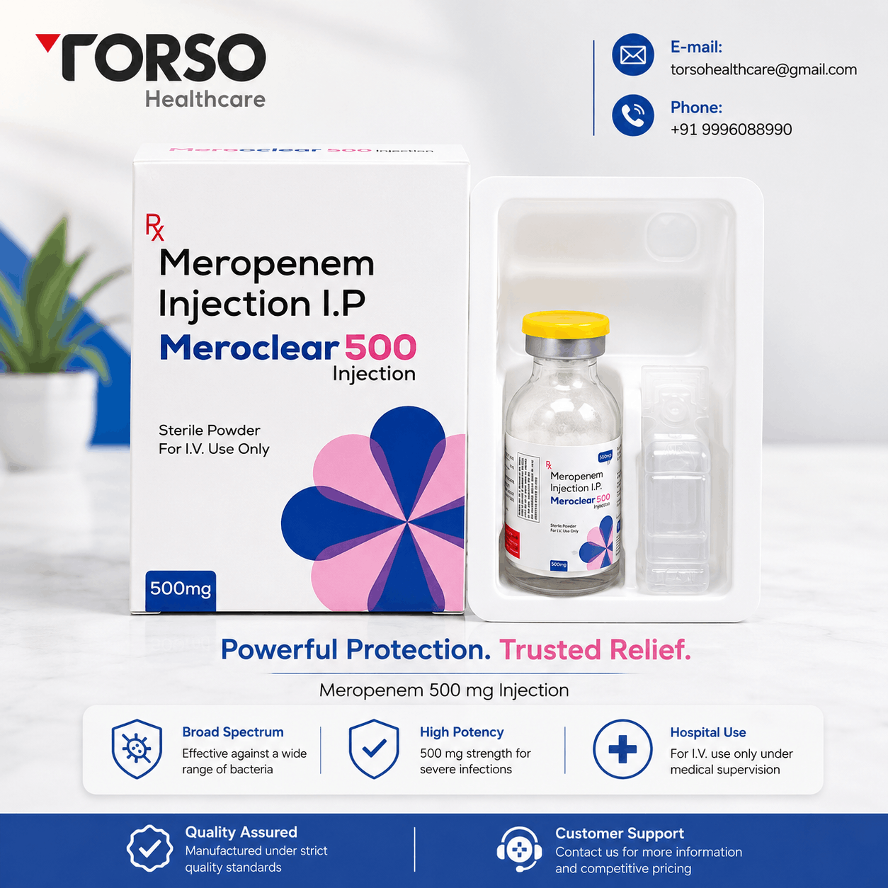Meropenem 500 mg Injection